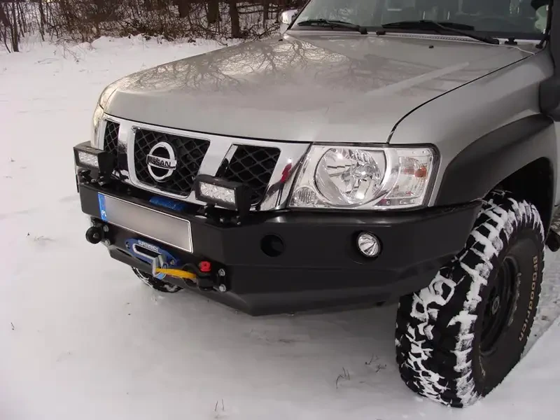 Купить Передний бампер без кенгурятника Nissan Patrol GU4 F4X4