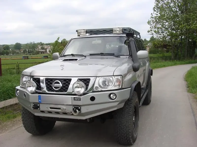 Купить Передний бампер без кенгурятника Nissan Patrol GU4 F4X4