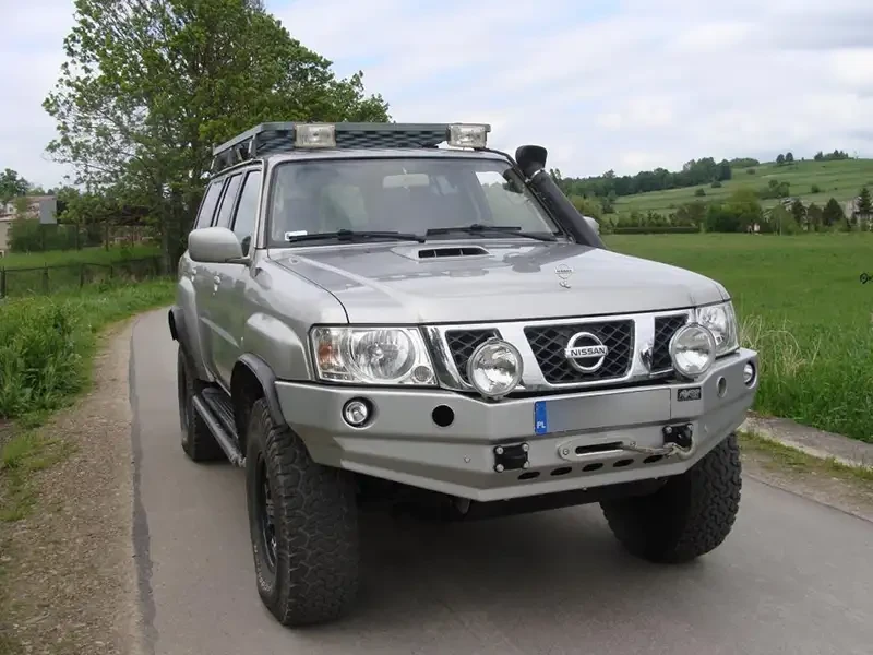 Купить Передний бампер без кенгурятника Nissan Patrol GU4 F4X4