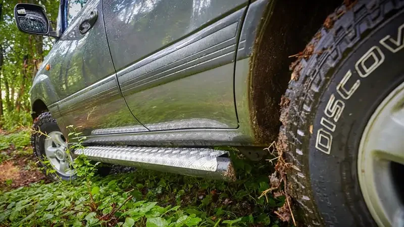 Buy Protective Thresholds for Toyota Land Cruiser 100 gasoline 98-07 F4X4