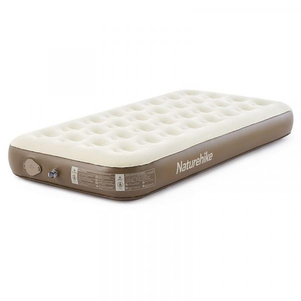 Buy Mattress inflatable 25 cm single with built-in pump Naturehike CNH23DZ10001, light brown