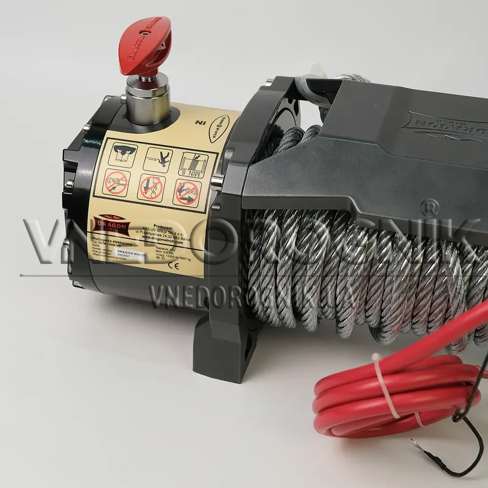 Купити Лебідка автомобільна електрична Dragon Winch DWM 13000 HD 12 В трос 20 м