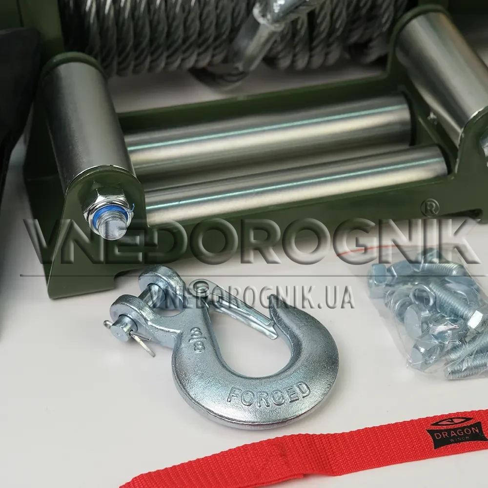 Купити Лебідка електрична на евакуатор Dragon Winch DWT 14000 HD 24 В