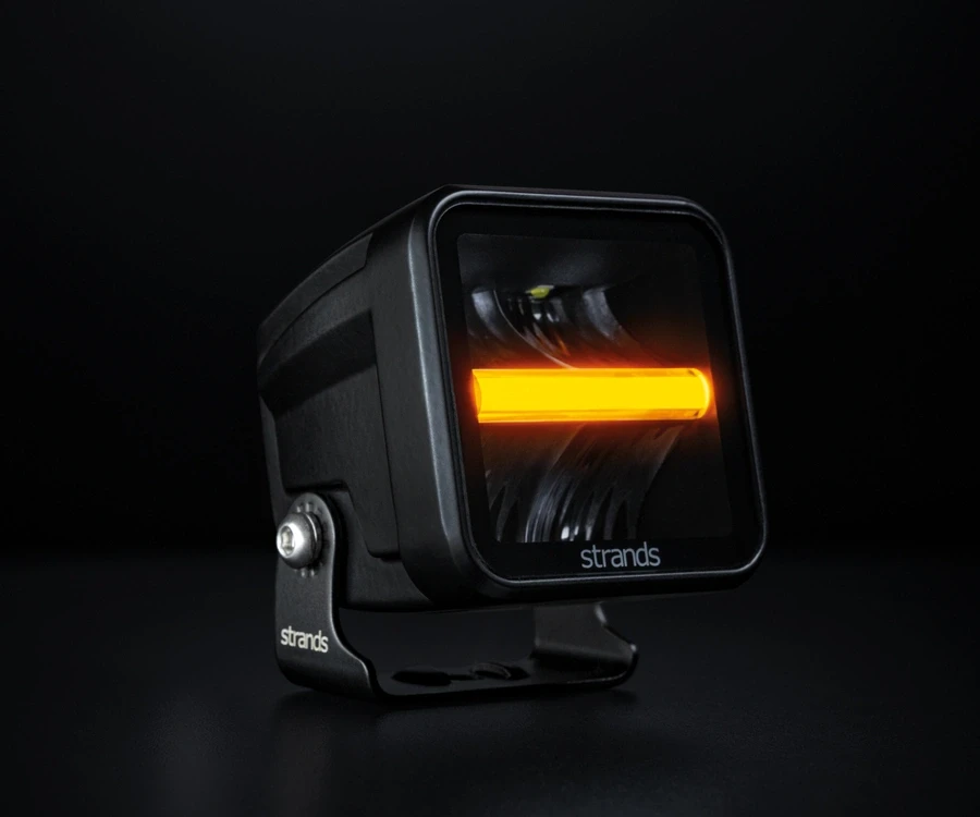 Купити Додаткова фара робочого світла Strands Siberia Qube Light з ⬜️🟧 габаритними вогнями