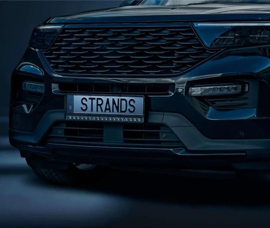 Buy License plate frame with built-in Strands Siberia Nuuk E-Line Duo