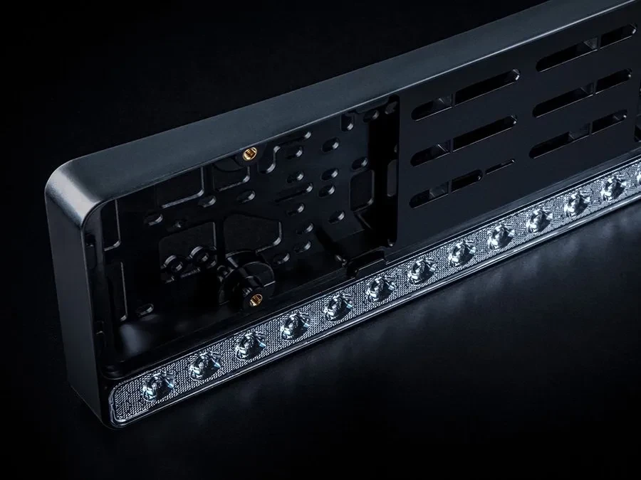 Buy License plate frame with built-in Strands Siberia Nuuk E-Line LED panel