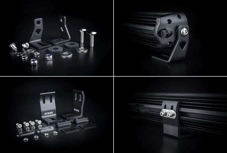 Buy Ready -set to install Strands Dark Knight Identity 20 "LED BAR ⬜️🟧 In Bumper