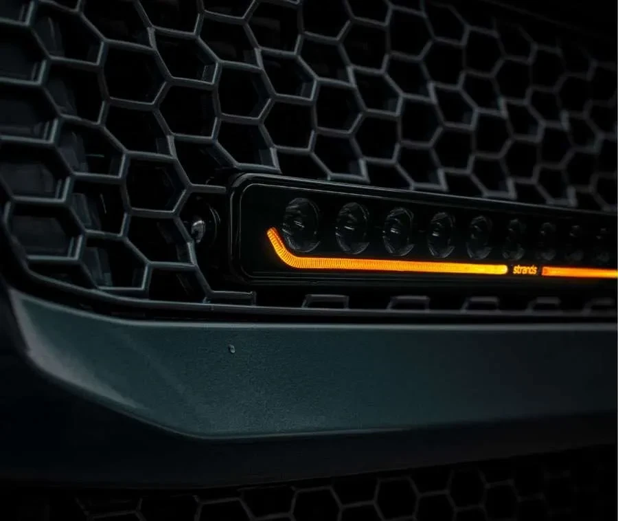 Buy Ready -set to install Strands Dark Knight Identity 20 "LED BAR ⬜️🟧 In Bumper