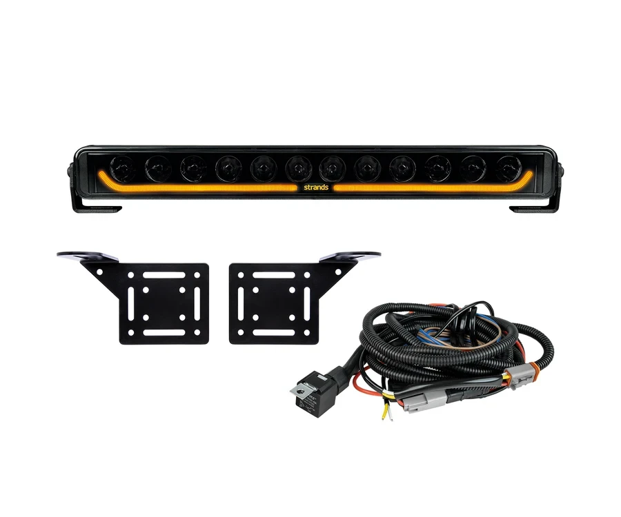 Buy Ready -set to install Strands Dark Knight Identity 20 "LED BAR ⬜️🟧 In Bumper