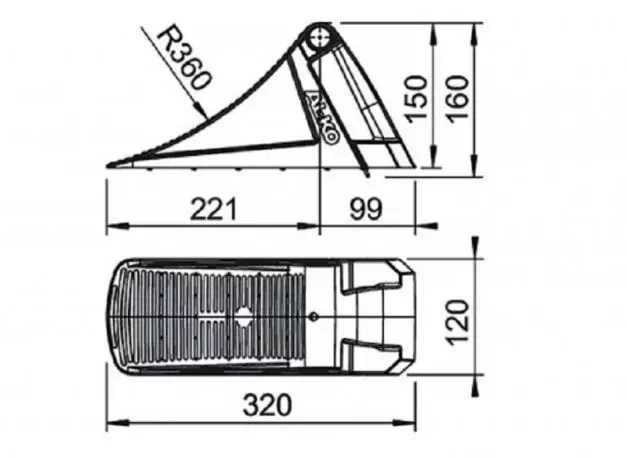 Купити Упор противідкатний AL-KO UK 36KL