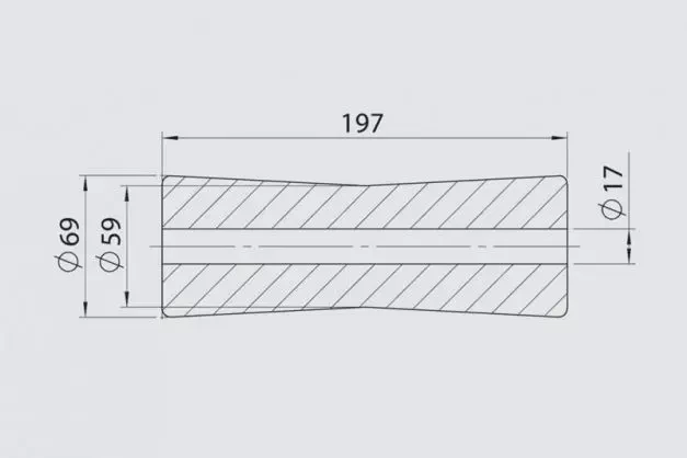 Купити Кільовий ролик AL-KO 69х197/17 мм