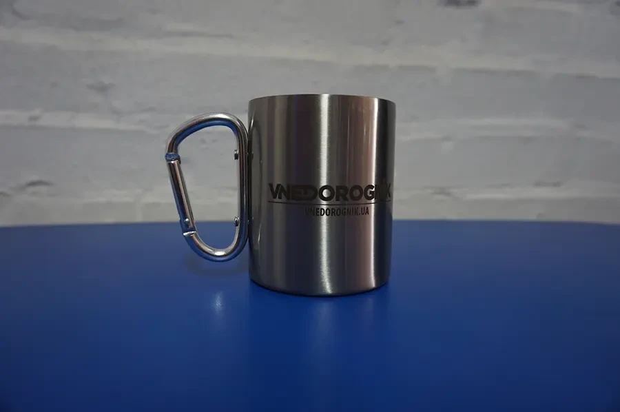 Купить Кружка металлическая Vnedorognik с карабином 300 мл