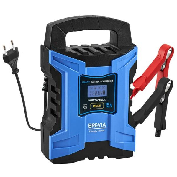 Купить Зарядное устройство для АКБ Brevia Power1500 15A, 12V/24V