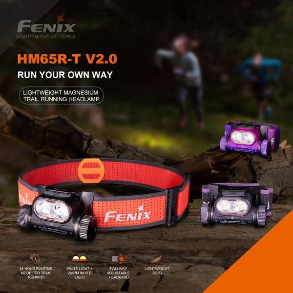 Купити Ліхтар налобний Fenix HM65R-T V2.0 чорний