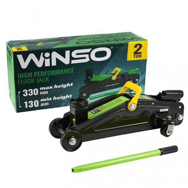Купити Домкрат гідравлічний підкатний Winso 2т 130-330мм картон 7кг