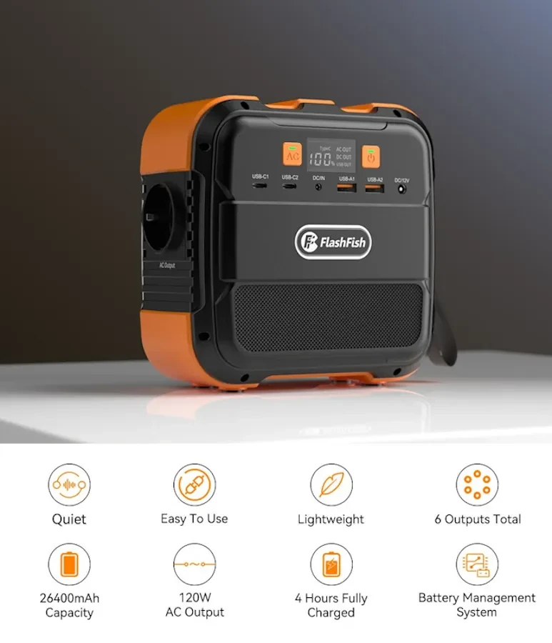 Купити Зарядна станція FlashFish A101 120W 26400 mAh