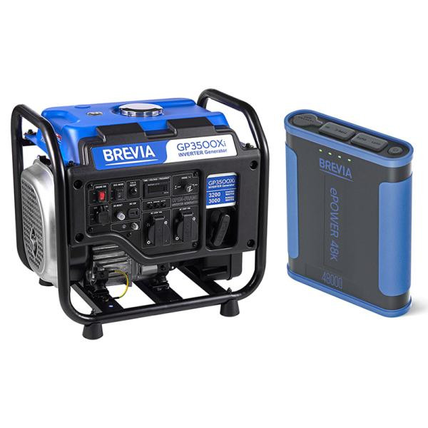 Buy Set Generator Brevia Inverter 3,2KW (Nom 3.0kW) + Power Bank) Brevia Epower 48h