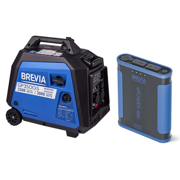 Buy Set Generator Brevia Inverter 3,3KW (Nom 3.0kW) + Power Bank) Brevia Epower 48h