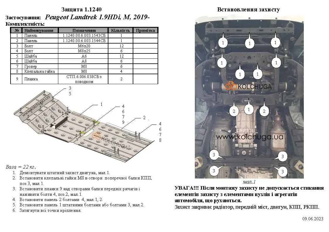 Buy Engine protection, gearbox, radiator, PEUGEOT LANDTREK PEUGEOTK