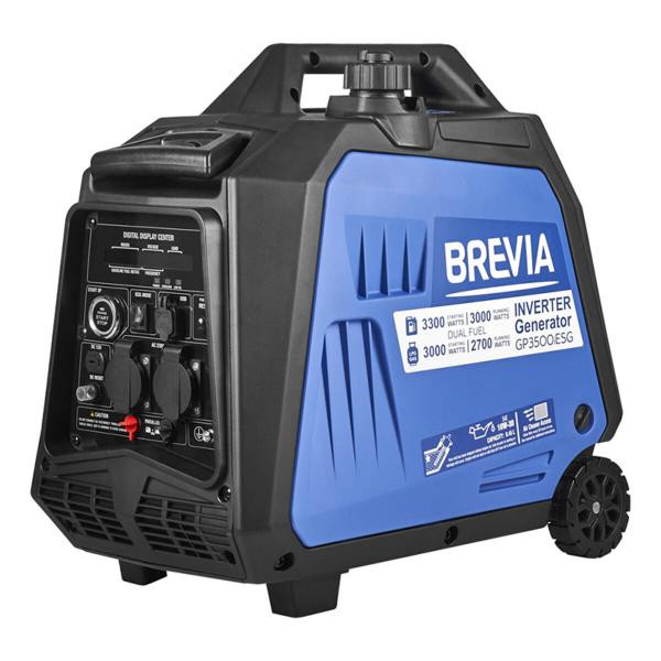 Купить Генератор Brevia инверторный газобензиновый 3,3кВт DUAL FUEL (ном 3,0кВт) с электростартером
