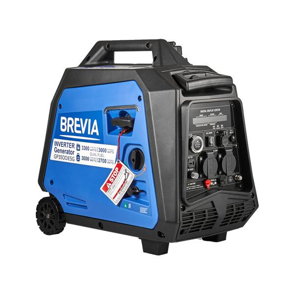 Купить Генератор Brevia инверторный газобензиновый 3,3кВт DUAL FUEL (ном 3,0кВт) с электростартером
