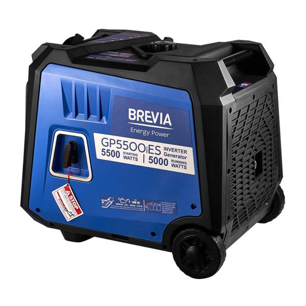 Buy Brevia generator Inverter gasoline 5,5kW (Nom 5.0kW) with electrical starter
