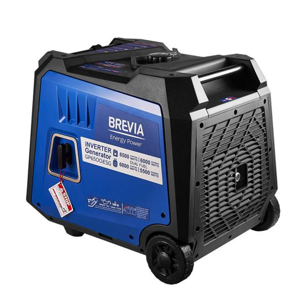 Buy BREVIA generator Inverter Gasobenzynosine 6.5kW Dual Fuel (Nom 6.0kW) with electrical starter
