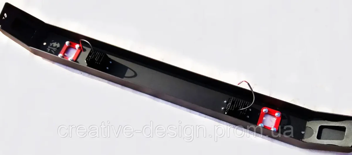 Buy Lightweight back power bumper Creativegarage for Niva 2121-21214 Campfire 2.3 with rear diode headlights