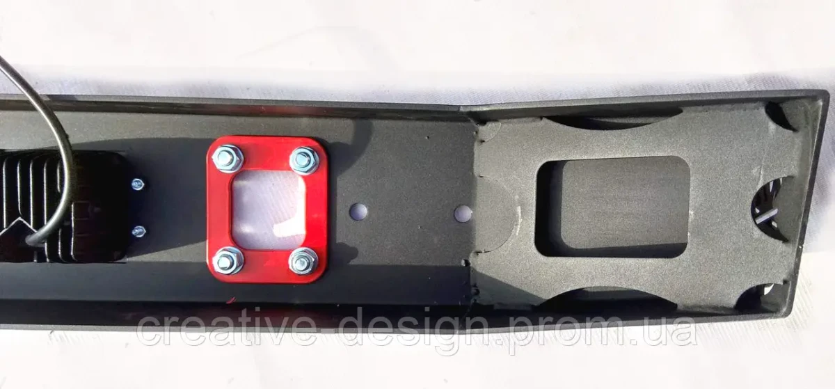 Buy Lightweight back power bumper Creativegarage for Niva 2121-21214 Campfire 2.3 with rear diode headlights