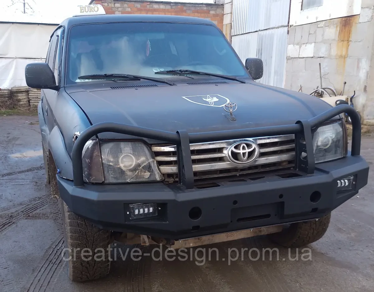 Buy Front power bumper for Toyota Land Cruiser 90/95 Prado J9 under the winch