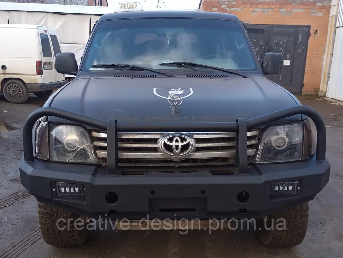 Buy Front power bumper for Toyota Land Cruiser 90/95 Prado J9 under the winch
