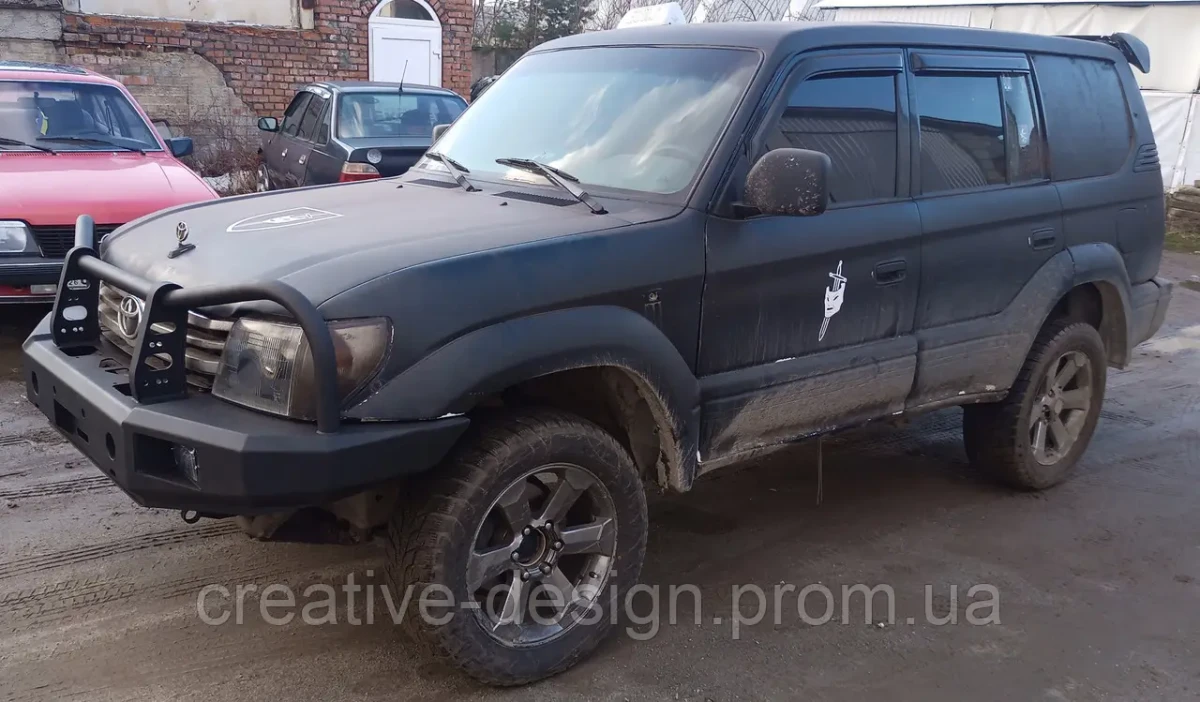 Buy Front power bumper for Toyota Land Cruiser 90/95 Prado J9 under the winch