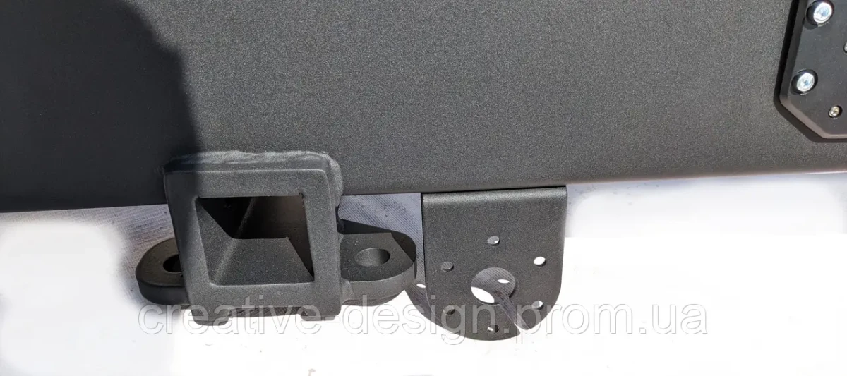 Купити Бампер полегшений задній силовий CreativeGarage з ліхтарями для Нива CampFire 2.6 під фаркоп