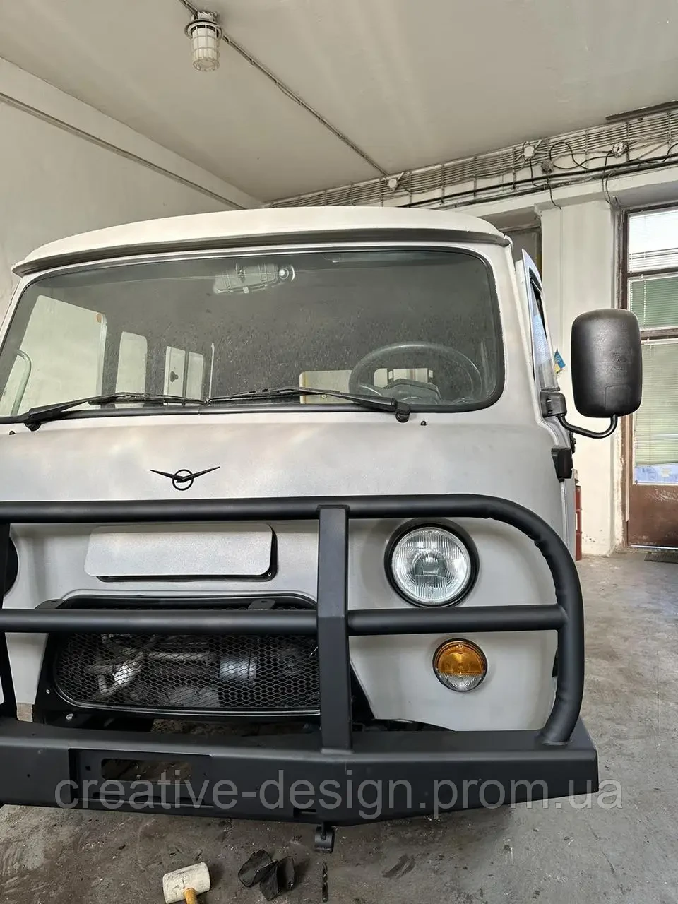 Купить Бампер передний силовой для УАЗ 452 Буханка под лебедку RIF 1.0D