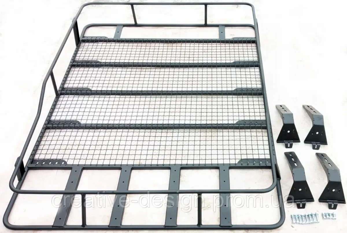 Купити Багажник експедиційний підсилений CreativeGarage Alpha Light 1.1 з посиленими кріпленнями в штатні місця ВАЗ 2123 Chevrolet Niva