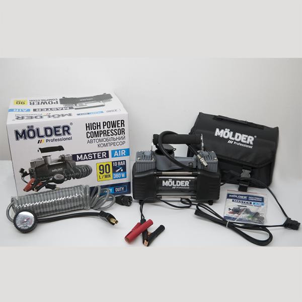 Buy Compressor Automobile Molder 12V, 10 atm, 90 l/min with MA25200 battery