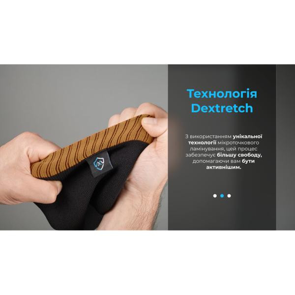 Купити Шкарпетки водонепроникні Dexshell Hytherm Pro Socks, розмір L (43-46), чорні з коричневою смугою