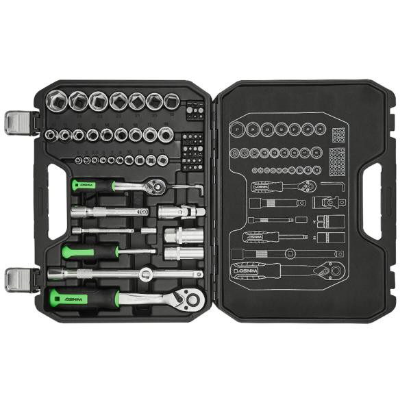 Buy Professional set of tools in the Winso Pro 1/2 ", 1/4" 72 T, CR-V, 73OD.