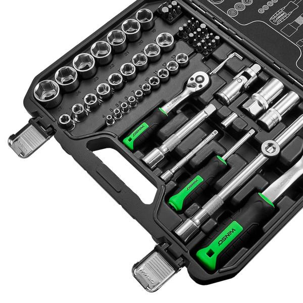 Buy Professional set of tools in the Winso Pro 1/2 ", 1/4" 72 T, CR-V, 73OD.