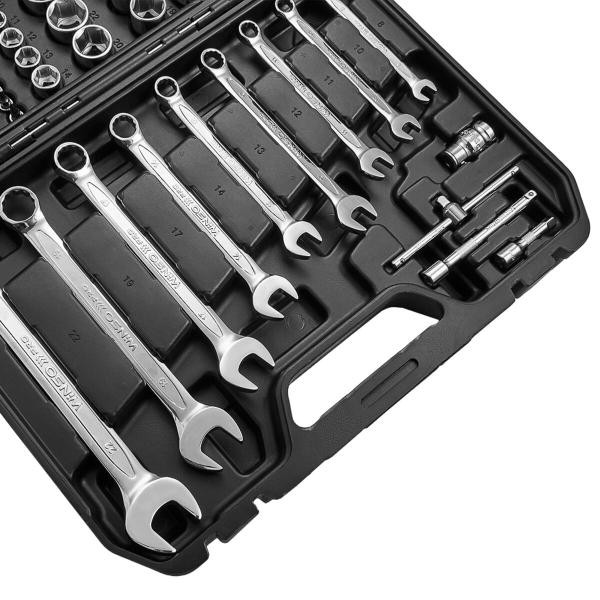 Купить Профессиональный набор инструментов в кейсе Winso Pro 1/2", 1/4" 72 T, CR-V, 82 ед.