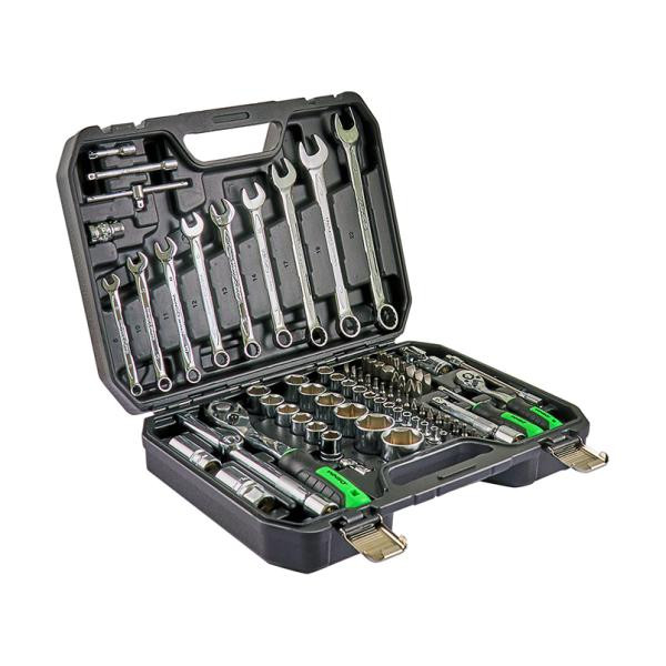 Купить Профессиональный набор инструментов в кейсе Winso Pro 1/2", 1/4" 72 T, CR-V, 82 ед.