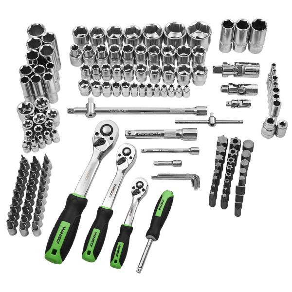 Buy Professional set of tools in the Winso Pro 1/2 ", 1/4", 3/8 "72t, CR-V, 150-day.