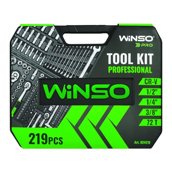 Buy Professional set of tools in the Winso Pro 1/2 ", 1/4", 3/8 "72t, CR-V, 219OD.