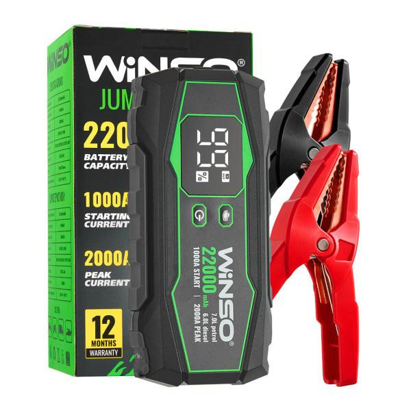 Купити Пусковий пристрій Winso Jump Starter 1000A/2000A 22000mAh