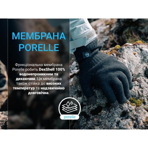 Купити Рукавички водонепроникні Dexshell ThermFit 3.0 Gloves, темно-блакитні, розмір M