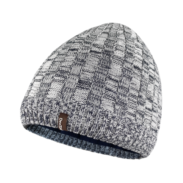 Buy DEXSHELL HEATHERED RIB KNIT BEANIE, Onesize (56-58 cm), white-gray