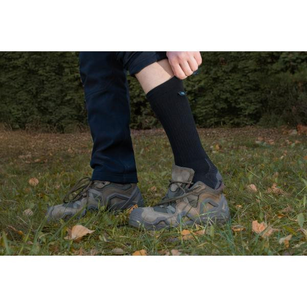 Купить Шкарпетки Dexshell Terrain Walking 2.0 Socks, чорно-сірі, розмір S (36-38)