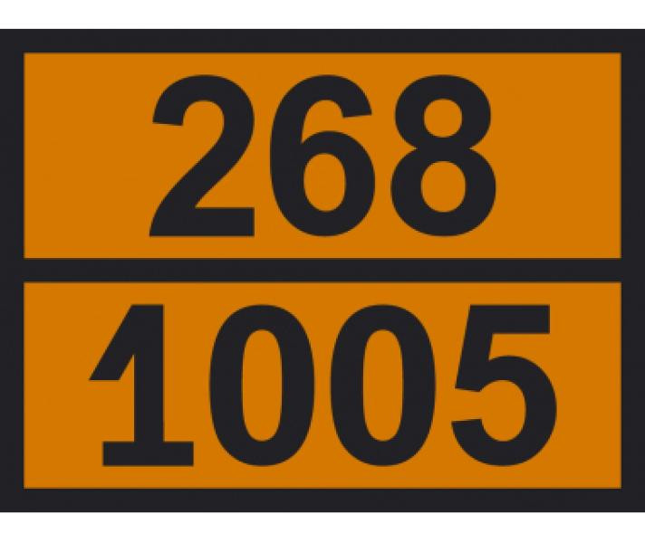 Купить Інформаційна табличка ADR "Аміак безводний 268-1005" Bicma Bicma Цинк Італія (2602991420)