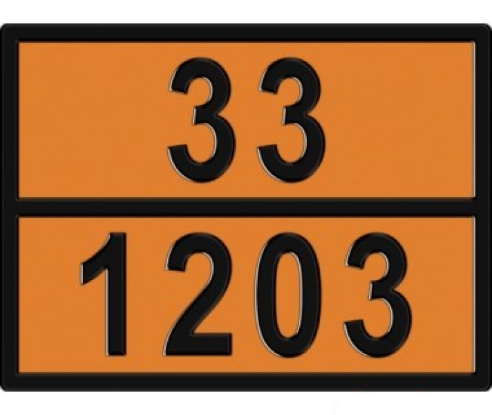 Buy ADR Information Sign "Gasoline 33-1203" Bicma Bicma Zinc Italy (2602991102)