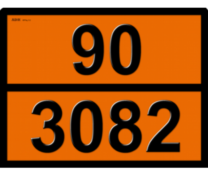 Buy ADR Information Sign "Liquid Substance Waste 90-3082" Bicma Bicma Zinc Italy (2602991147)